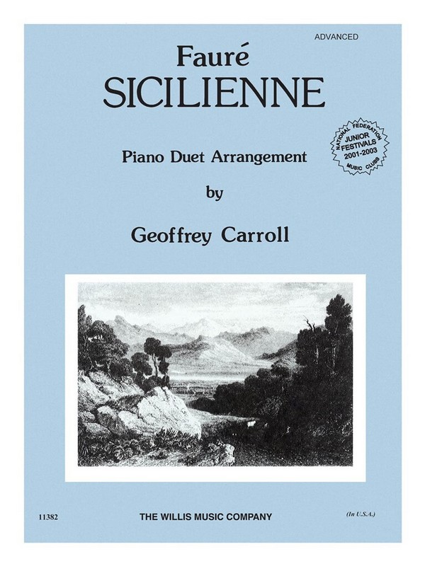 Sicilienne op.78&nbsp;&nbsp;for piano duet&nbsp;&nbsp;