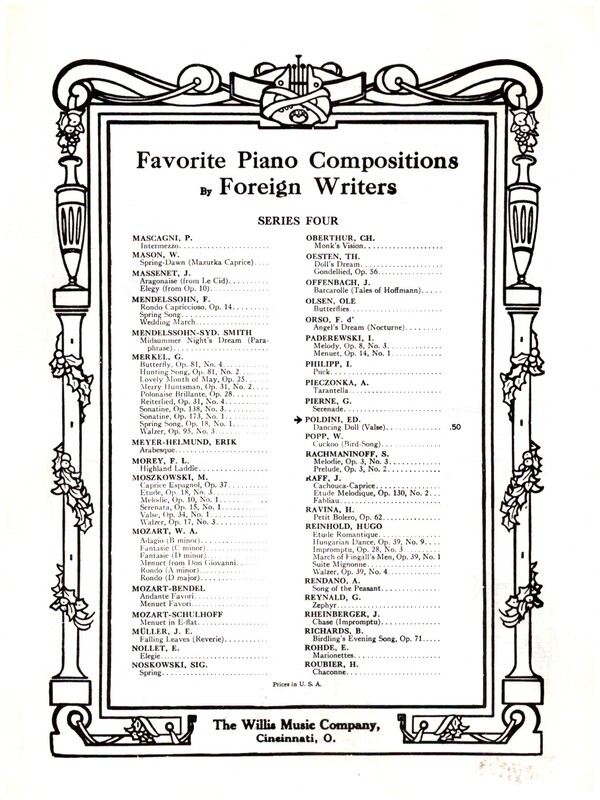 Dancing Doll (Poupée Valsante)  for piano  