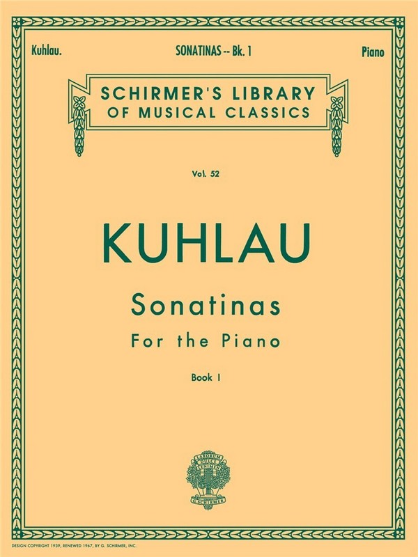 Sonatinas Vol. 1&nbsp;&nbsp;for piano&nbsp;&nbsp; 