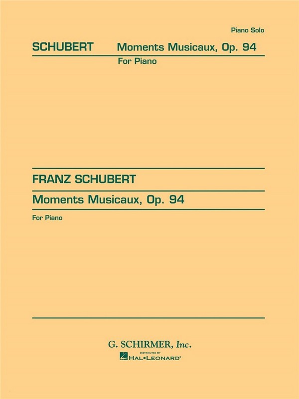 Franz Schubert, Four Moments Musicaux Op.94&nbsp;&nbsp;Klavier&nbsp;&nbsp;Buch
