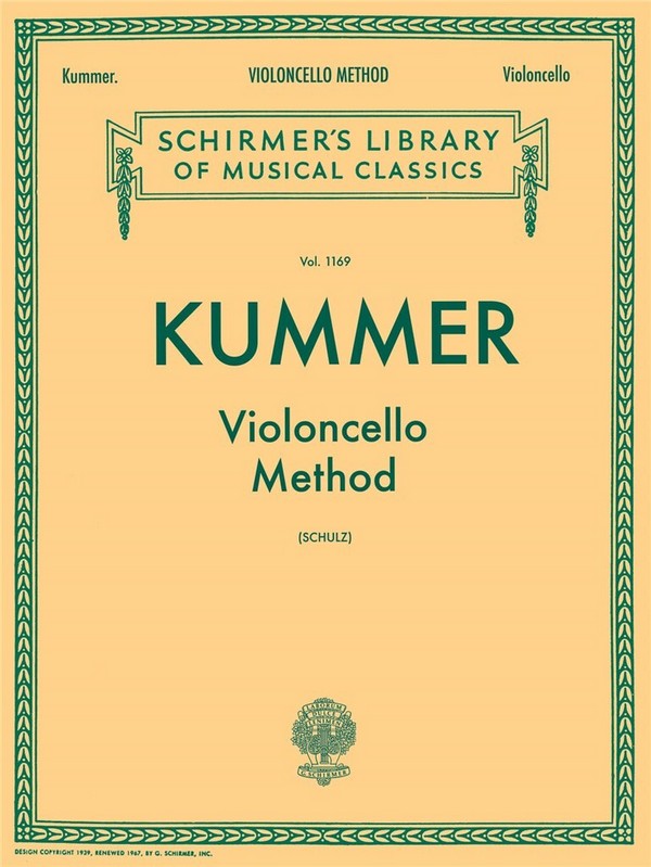 Friedrich August Kummer, Violoncello Method&nbsp;&nbsp;Cello&nbsp;&nbsp;Buch