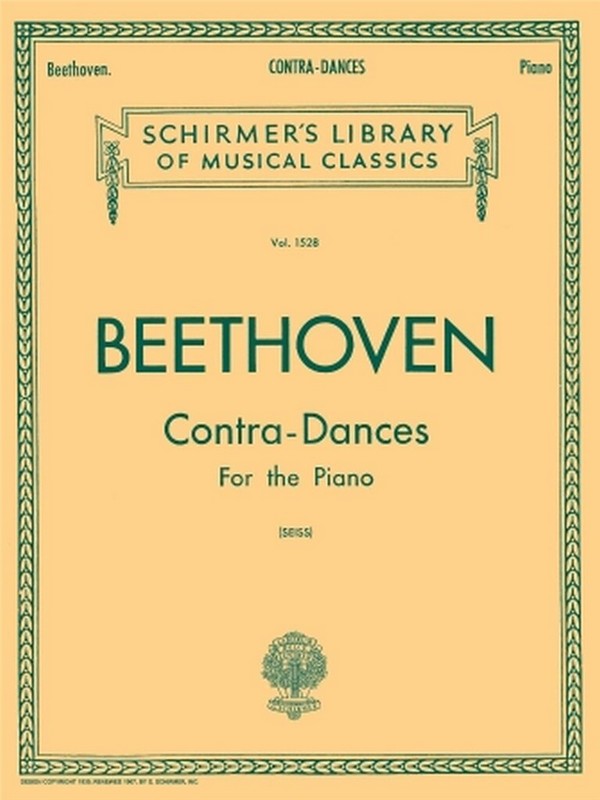 Ludwig van Beethoven, Contra-Dances For Piano&nbsp;&nbsp;Klavier&nbsp;&nbsp;Buch