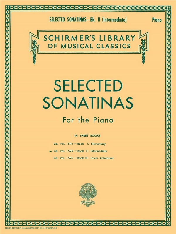 Selected Sonatinas - Book 2: Intermediate&nbsp;&nbsp;Klavier&nbsp;&nbsp;Buch