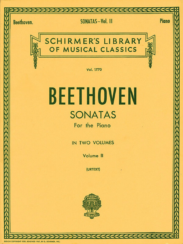 Ludwig van Beethoven, Sonatas For The Piano Volume II&nbsp;&nbsp;Klavier&nbsp;&nbsp;Buch