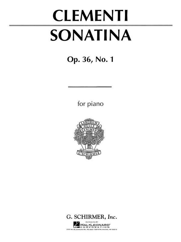 Sonatina in C Major op. 36 No. 1  for piano   