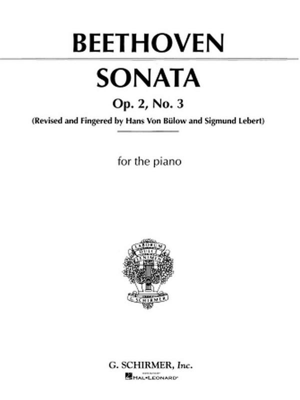 Ludwig van Beethoven, Sonata in C Major, Op. 2, No. 3&nbsp;&nbsp;Klavier&nbsp;&nbsp;Buch