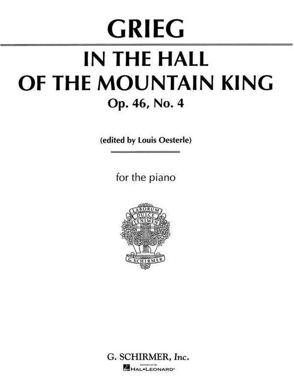 Edvard Grieg, In The Hall Of The Mountain King Op.46, No.4&nbsp;&nbsp;Klavier&nbsp;&nbsp;Buch
