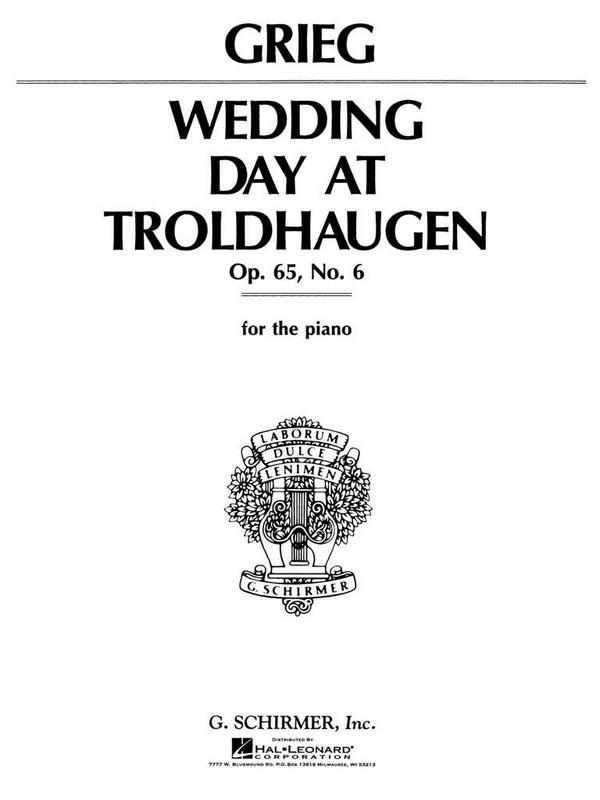 Edvard Grieg, Wedding Day At Troldhaugen&nbsp;&nbsp;Klavier&nbsp;&nbsp;Buch