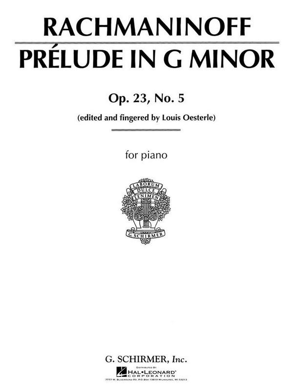 Prelude in G Minor op.23 no.5  for piano  