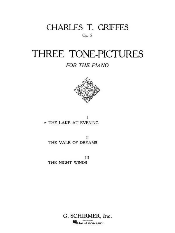 Charles Griffes, Lake at Evening, Op. 5, No. 1&nbsp;&nbsp;Klavier&nbsp;&nbsp;Buch