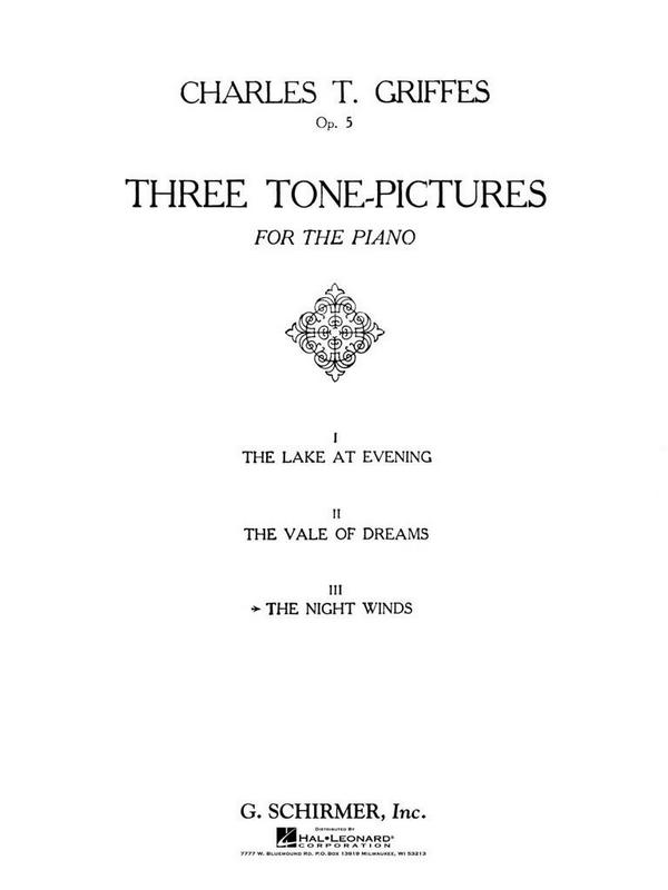 Charles Griffes, Night Winds, Op. 5, No. 3&nbsp;&nbsp;Klavier&nbsp;&nbsp;Buch