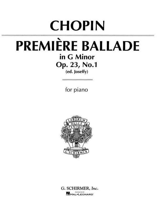 Ballade in g minor no.1 In G Minor op.23&nbsp;&nbsp;for piano&nbsp;&nbsp; 