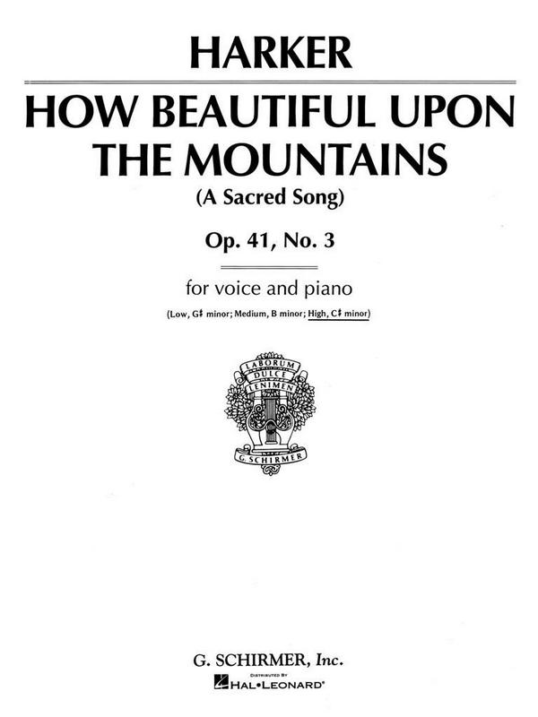 F. Flaxington Harker, How Beautiful upon the Mountains&nbsp;&nbsp;High Voice and Piano&nbsp;&nbsp;Buch