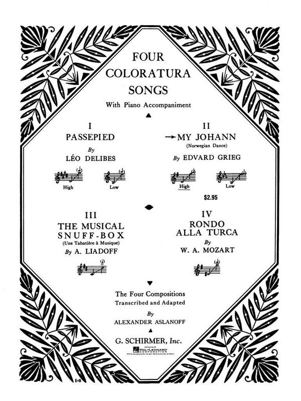 Edvard Grieg, My Johann&nbsp;&nbsp;High Voice and Piano&nbsp;&nbsp;Buch