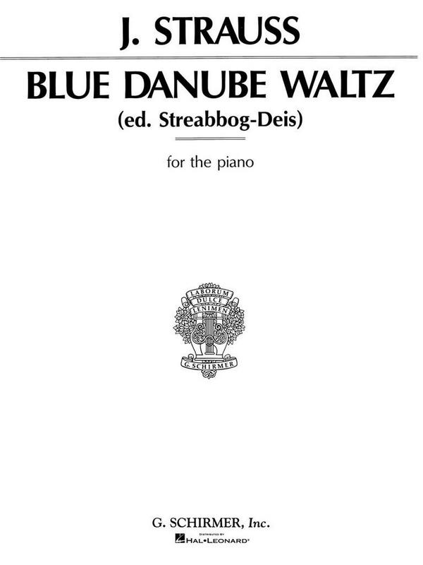 Johann Strauss, Blue Danube Waltz&nbsp;&nbsp;Klavier&nbsp;&nbsp;Buch