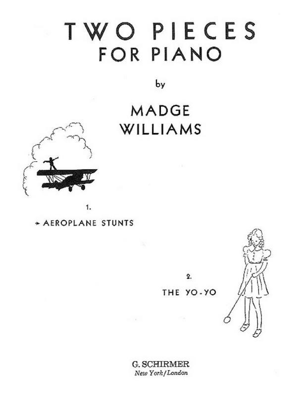 Madge C. Williams, Aeroplane Stunts&nbsp;&nbsp;Klavier&nbsp;&nbsp;Buch