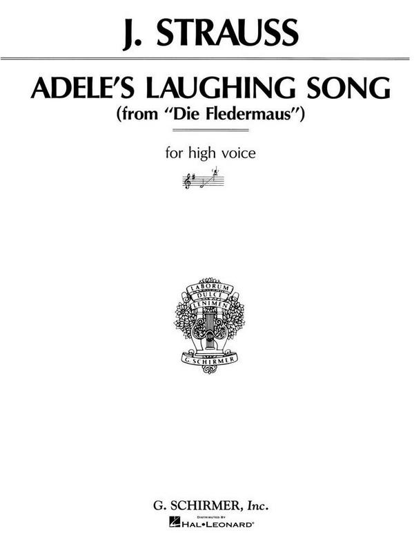 Johann Strauss, Adele's Laughing Song in G&nbsp;&nbsp;Soprano Voice and Piano&nbsp;&nbsp;Buch