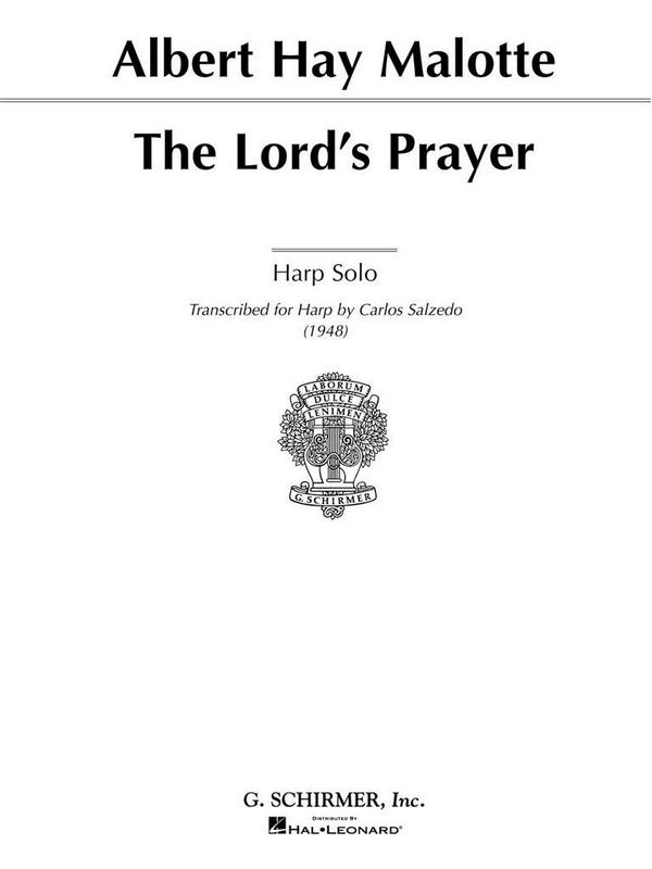 Albert H. Malotte, The Lord's Prayer (Organ One Manual)  Harp  Buch