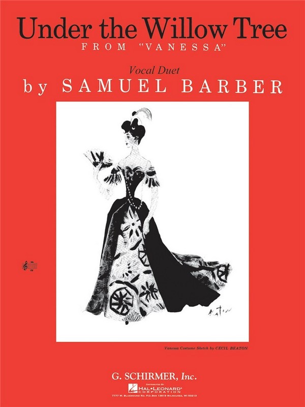 Samuel Barber, Under The Willow Tree&nbsp;&nbsp;Voice Duet&nbsp;&nbsp;Buch