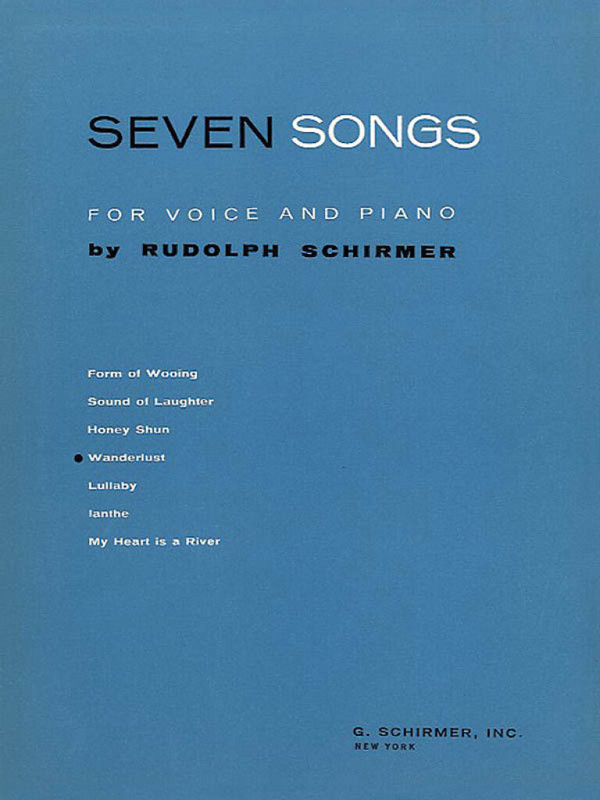 Rudolph Schirmer, Wanderlust&nbsp;&nbsp;Choir and Piano&nbsp;&nbsp;Buch