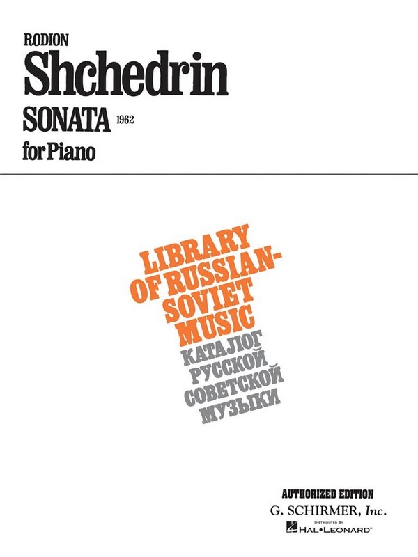 Rodion Shchedrin, Sonata (1962)&nbsp;&nbsp;Klavier&nbsp;&nbsp;Buch