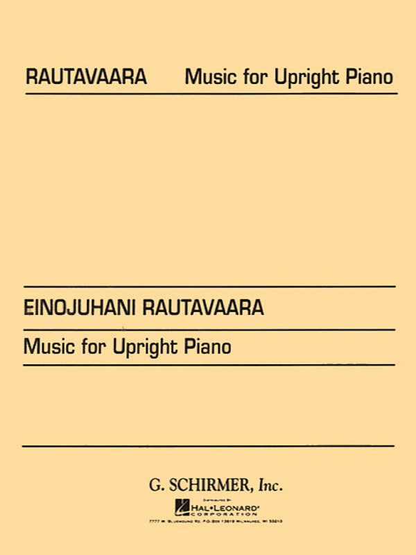 Einojuhani Rautavaara, Music For Upright Piano&nbsp;&nbsp;Klavier&nbsp;&nbsp;Buch