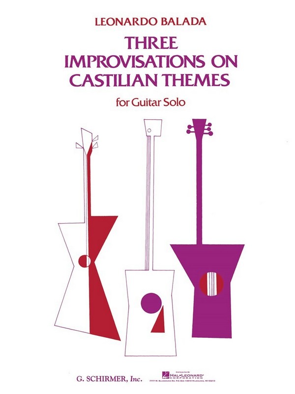 Leonardo Balada, 3 Improvisations on Castilian Themes&nbsp;&nbsp;Guitar and Piano&nbsp;&nbsp;Buch