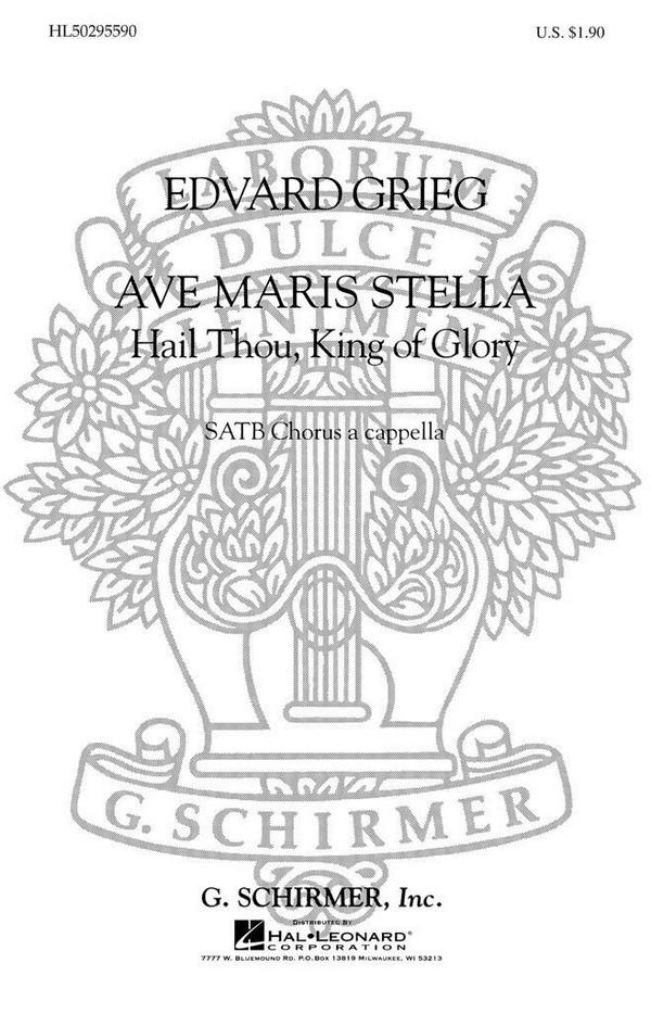 Edvard Grieg, Ave Maris Stella&nbsp;&nbsp;SATB a Cappella&nbsp;&nbsp;Chorpartitur