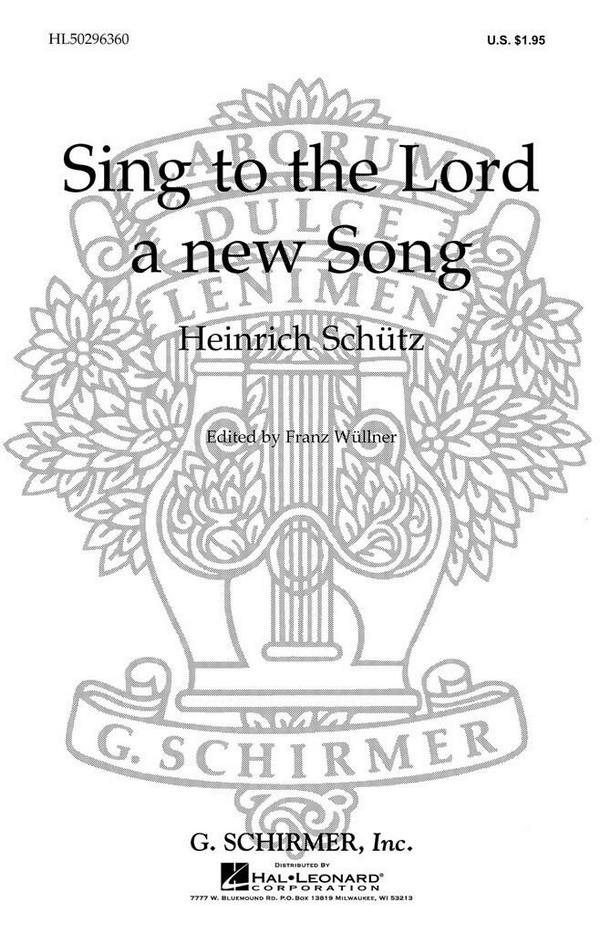 Sing To The Lord A New Song&nbsp;&nbsp;SSAATTBB a Cappella&nbsp;&nbsp;Chorpartitur