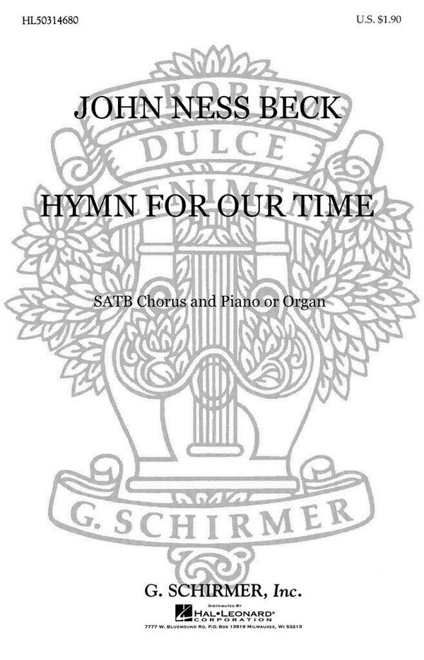 Traditional, Hymn for Our Time (based on hymn tune Hyfrydol)&nbsp;&nbsp;SATB and Organ&nbsp;&nbsp;Chorpartitur