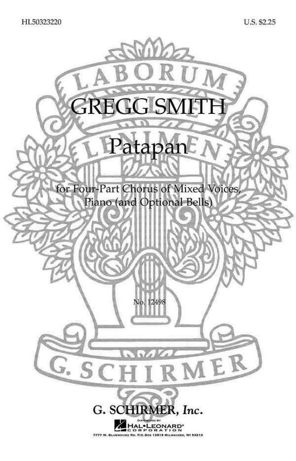 Traditional, Patapan - French Carol&nbsp;&nbsp;SATB and Piano&nbsp;&nbsp;Chorpartitur