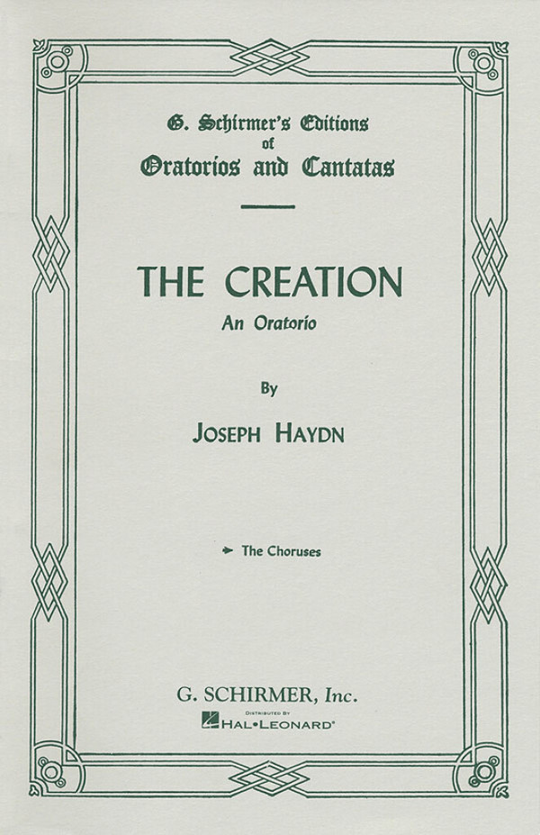 Franz Joseph Haydn, The Creation&nbsp;&nbsp;Chorus Parts&nbsp;&nbsp;Partitur