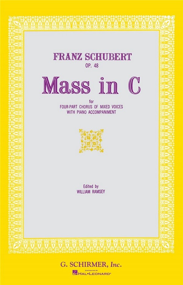 Franz Schubert, Mass In C Op.48&nbsp;&nbsp;SATB&nbsp;&nbsp;Chorpartitur