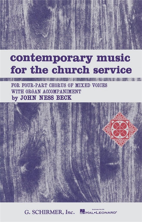 John Ness Beck, Contemporary Music For The Church Service&nbsp;&nbsp;Orgel&nbsp;&nbsp;Buch