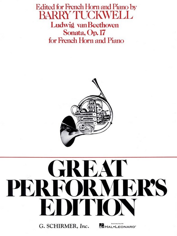 Ludwig van Beethoven, Sonata For French Horn And Piano Op.17&nbsp;&nbsp;Horn und Klavier&nbsp;&nbsp;Buch