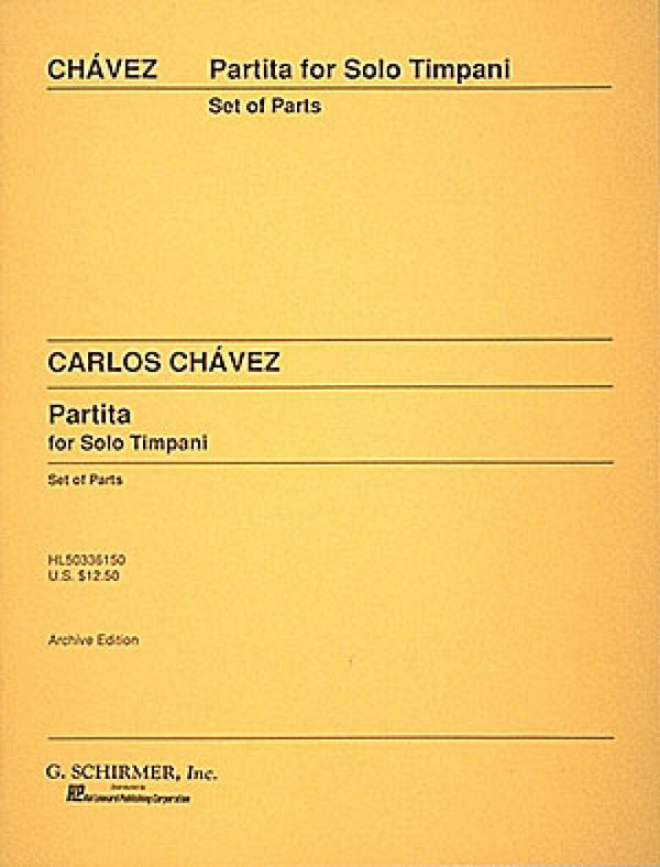 Carlos Chàvez, Partita for Solo Timpani&nbsp;&nbsp;Timpani&nbsp;&nbsp;Buch