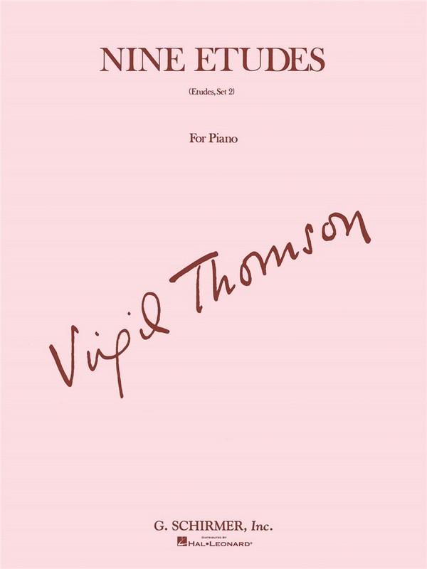 Virgil Thomson, Nine Etudes For Piano Set Two&nbsp;&nbsp;Klavier&nbsp;&nbsp;Buch