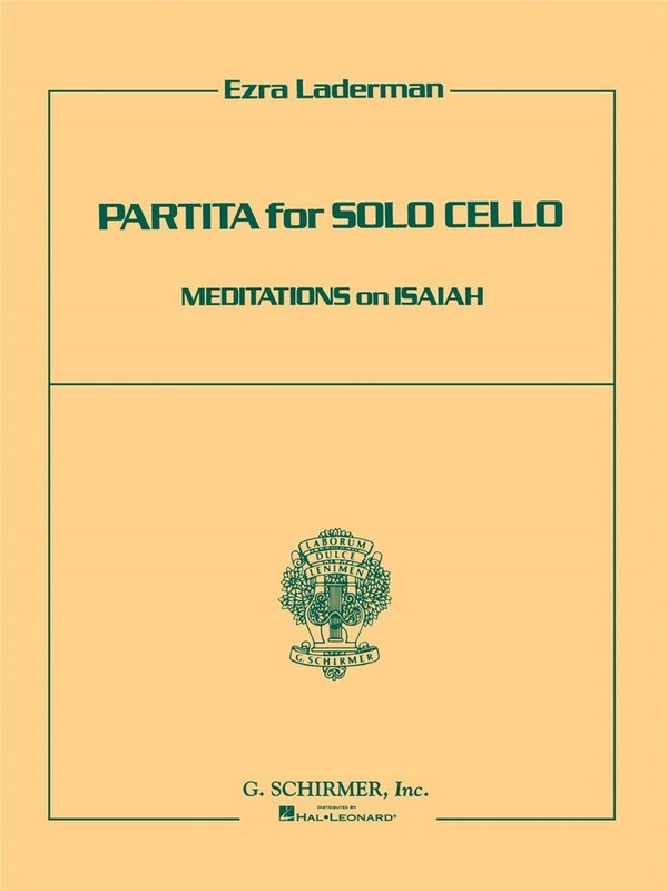 Ezra Laderman, Partita for Solo Cello: Meditations on Isaiah&nbsp;&nbsp;Cello&nbsp;&nbsp;Buch