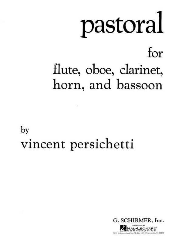 Pastoral op.21&nbsp;&nbsp;for flute, oboe, clarinet, horn and bassoon&nbsp;&nbsp;score and parts