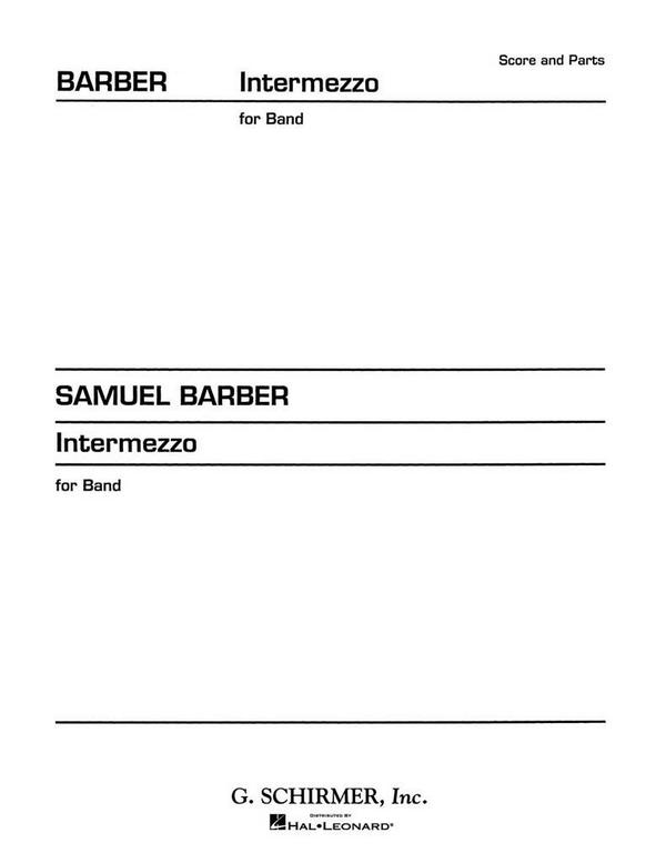 Samuel Barber, Intermezzo (from Vanessa)&nbsp;&nbsp;Concert Band&nbsp;&nbsp;Partitur + Stimmen