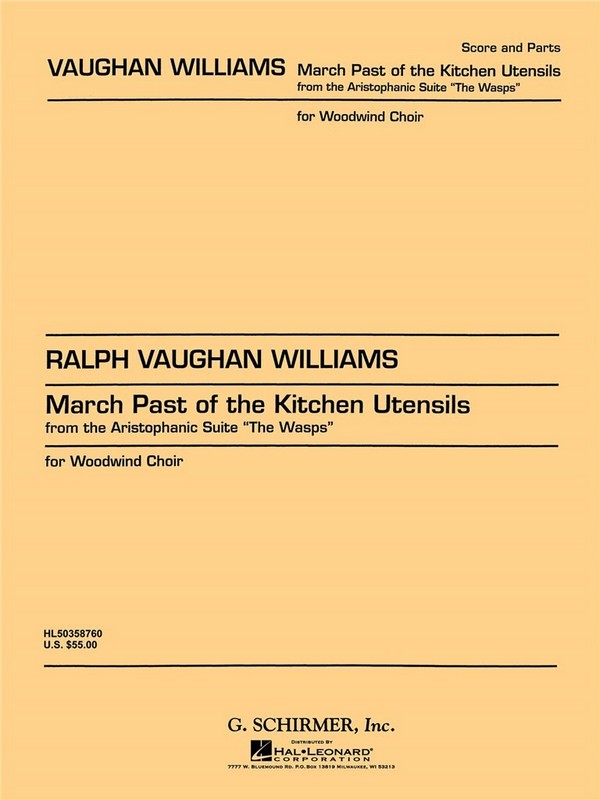 Ralph Vaughan Williams, March Past Of The Kitchen Utensils&nbsp;&nbsp;Woodwind Ensemble&nbsp;&nbsp;Partitur + Stimmen