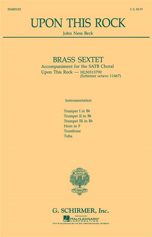 J. N. Beck, Upon This Rock&nbsp;&nbsp;Blechbläserensemble&nbsp;&nbsp;Stimmen-Set
