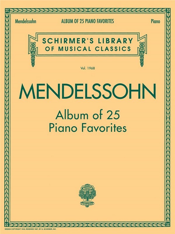 Album of 25 Piano Favourites&nbsp;&nbsp;for piano&nbsp;&nbsp; 