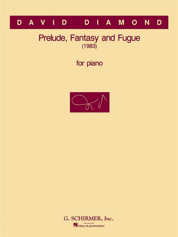 David Diamond, Prelude, Fantasy & Fugue&nbsp;&nbsp;Klavier&nbsp;&nbsp;Buch
