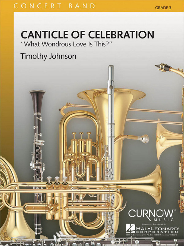 Timothy Johnson, Canticle of Celebration&nbsp;&nbsp;Concert Band&nbsp;&nbsp;Partitur