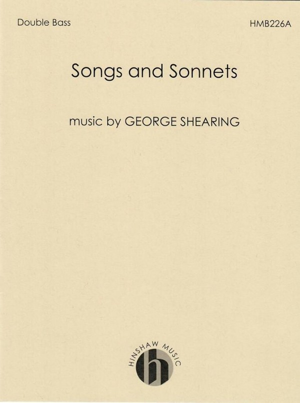 George Shearing, Songs And Sonnets-Bass&nbsp;&nbsp;SATB&nbsp;&nbsp;Stimmen-Set