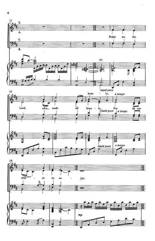 Stuart Wilson, Carol Of Beauty&nbsp;&nbsp;SATB and Keyboard&nbsp;&nbsp;Chorpartitur