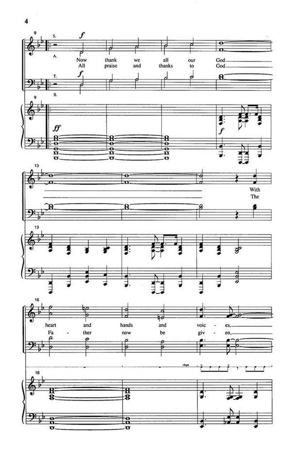 Michael Cox, All Praise And Thanks To God&nbsp;&nbsp;SATB and Keyboard&nbsp;&nbsp;Chorpartitur