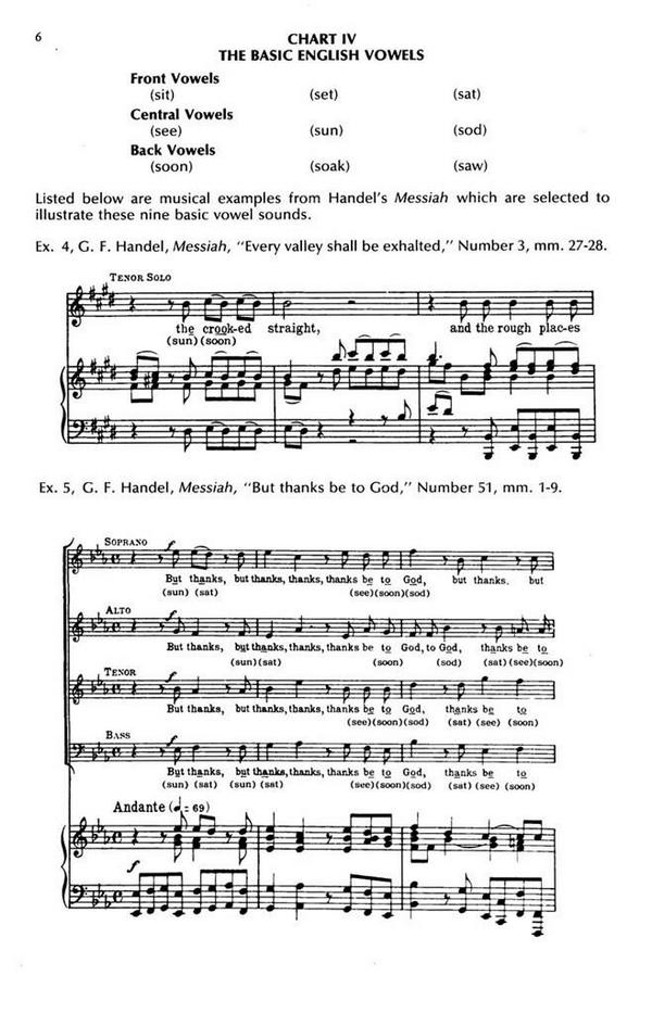 English Diction For The Choral Singer&nbsp;&nbsp;&nbsp;&nbsp;Chorpartitur