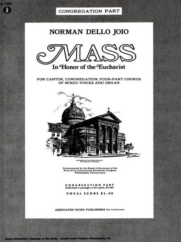 Eucharist Mass  Choir a Cappella  Chorpartitur